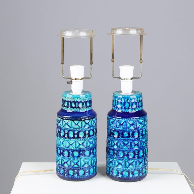 Danish Bitossi Style Table Lamps from Lyskær Belysning, 1960s, Set of 2 For Sale - Image 6 of 8