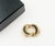 Chanel Chanel Vintage Gold Plated CC Black Moon Crystal Clip on Earrings, Pair For Sale - Image 4 of 5