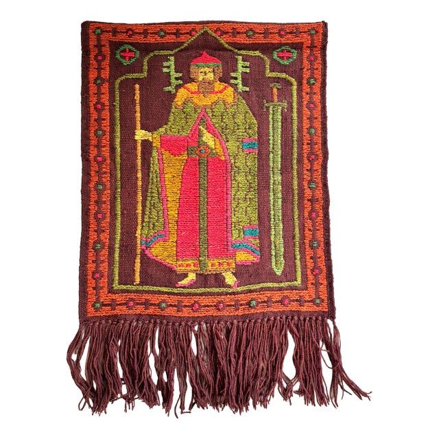 Vintage Polish Wall Tapestry, 1960s-1970s For Sale