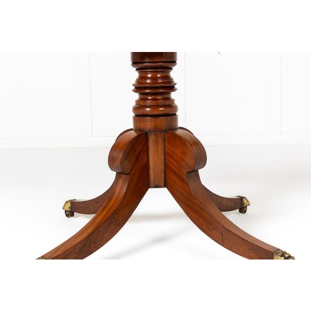 English Regency Mahogany Drum Table For Sale - Image 4 of 9