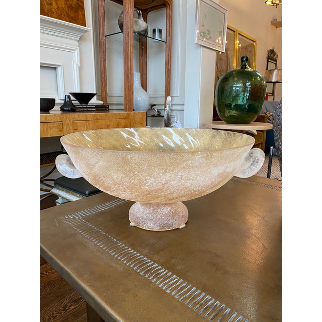 Murano Scavo Glass Centerpiece Bowl Chairish