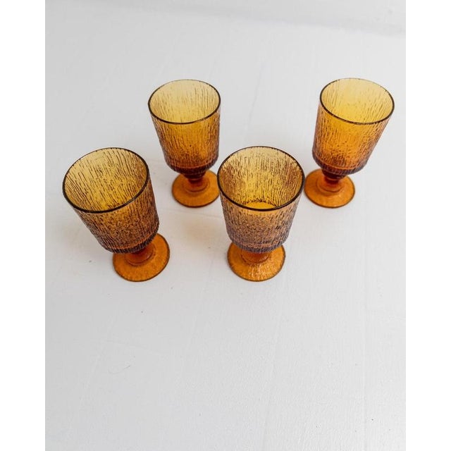 Timo Sarpaneva Vintage Wine Glasses by Timo Sarpaneva for Iittala, 1970s, Set of 4 For Sale - Image 4 of 11