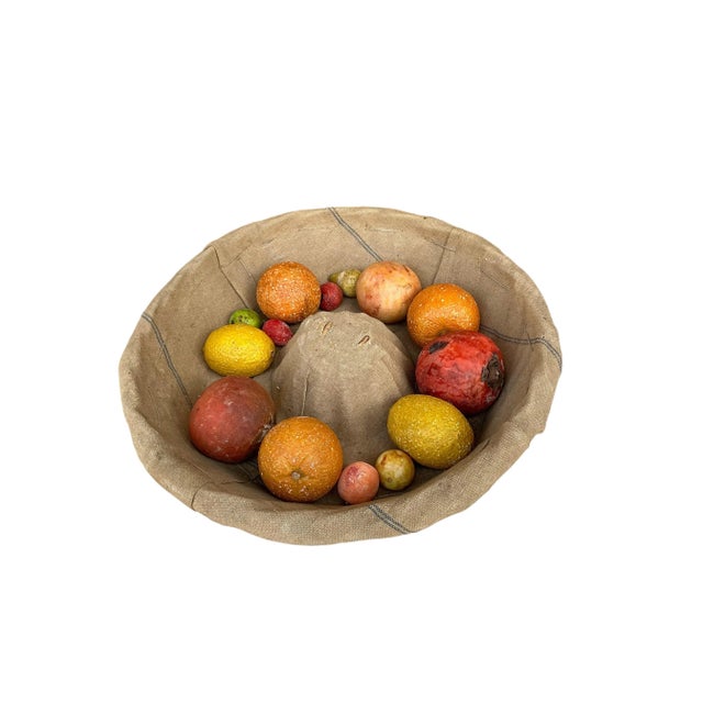 Italian Antique Italian Honed Marble Stone Fruit W/ French Bread Basket - Lemons & More For Sale - Image 3 of 5