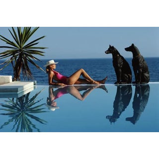 Slim Aarons 'Pantz Pool' Contemporary Archival Color Photograph Print From the Original Negative by Getty - 40x60 For Sale