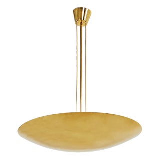 Large Brass Uplight Dome Pendant Light by J. T. Kalmar for Kalmar, 1968 For Sale