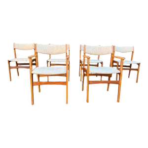 Late 20th Century Mid Century Modern Teak Dining Chairs. Set of 6