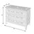 Sophisticated artistry and craftsmanship go into the detailed botanic and geometric pattern on the drawers, top and sides...
