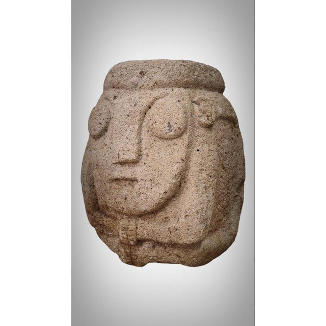 Peruvian Artist, Recuay Culture Anthropomorphic Sculpture, 400BCE-400CE, Carved Stone For Sale - Image 6 of 14