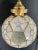 Art Deco Style Globe White Milk Glass & Brass Pendant Chandelier Lantern For Sale - Image 9 of 15