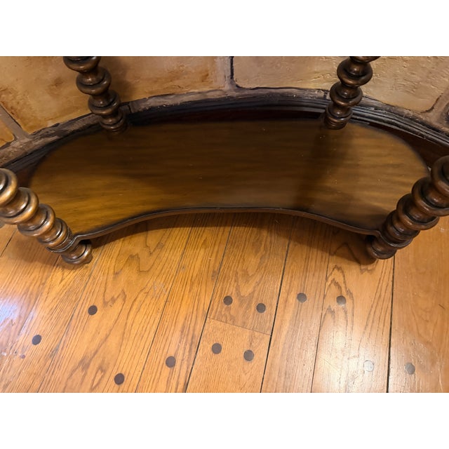 Maitland-Smith Styled Kidney-Shaped Console Table For Sale - Image 4 of 5