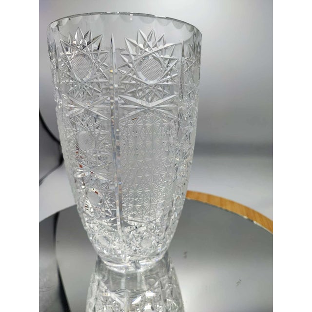 1970s Vintage Polish Crystal Vase by Julia Glassworks, 1970s For Sale - Image 5 of 5