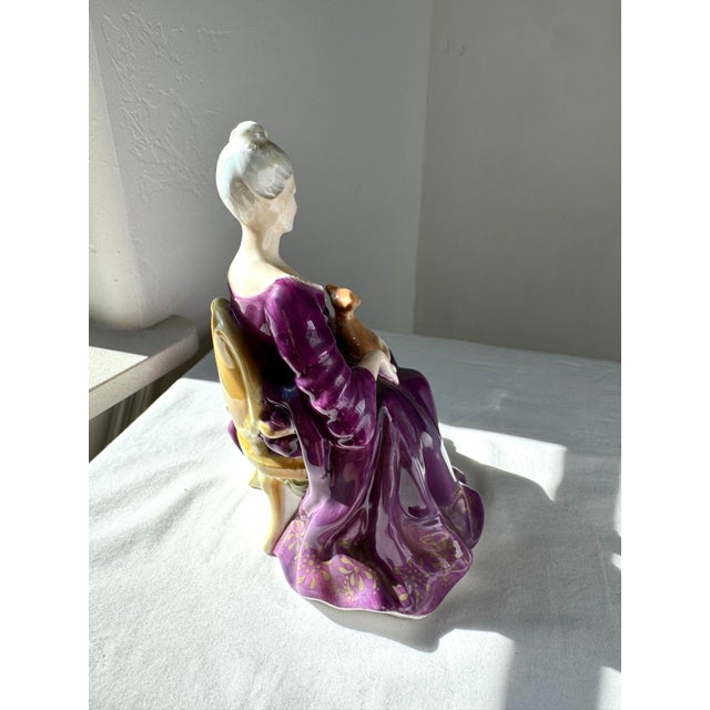 1980s Late 20th Century Royal Doulton Figurine ~ “Charlotte” Hn 2421 For Sale - Image 5 of 11