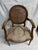 French 1960’s Pair Louis XVI Style Fauteuils - Open Arm Chairs by Simon Loscertales - Bona, Spain - W/ Fabric Seat For Sale - Image 3 of 10
