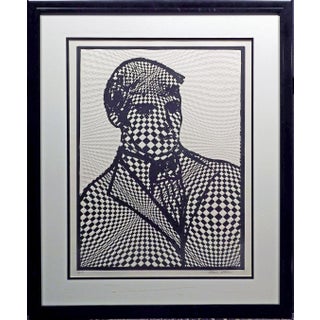 1980s Irene Stein "Untitled" Man Hand Signed Numbered Etching, Framed For Sale