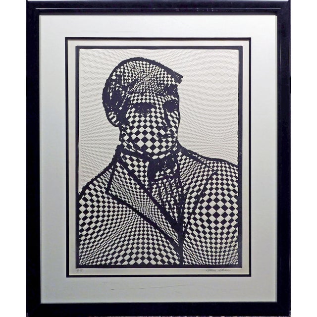 1980s Irene Stein "Untitled" Man Hand Signed Numbered Etching, Framed For Sale