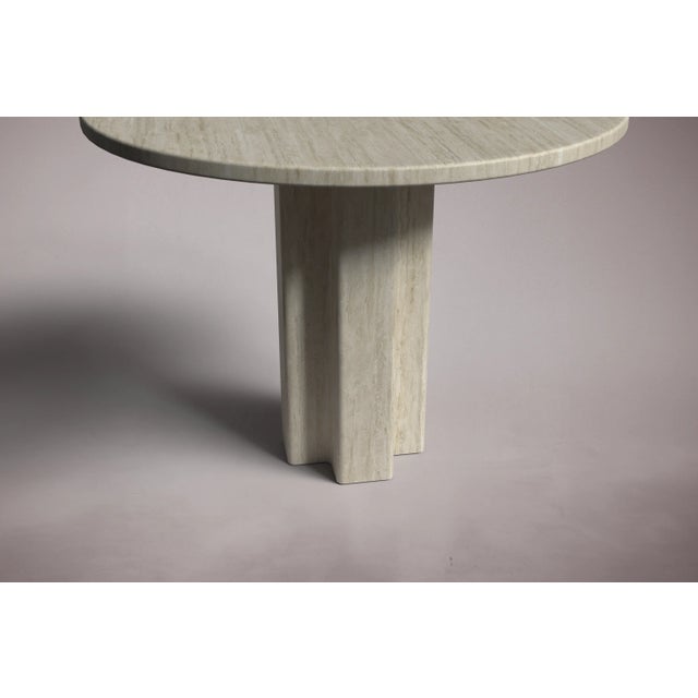 Not Yet Made - Made To Order Arti Travertine Round Dining Table 40" For Sale - Image 5 of 5