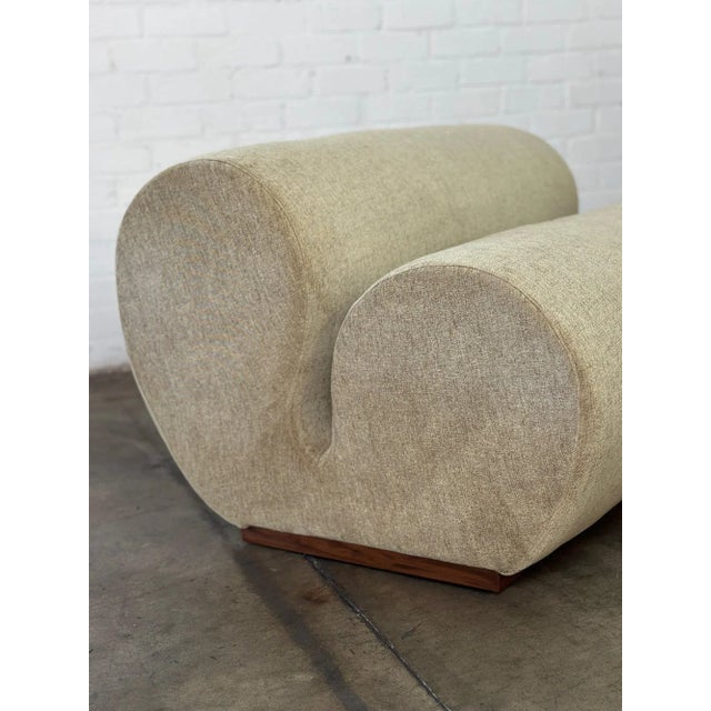 Wood The Caracol Loveseat For Sale - Image 7 of 12