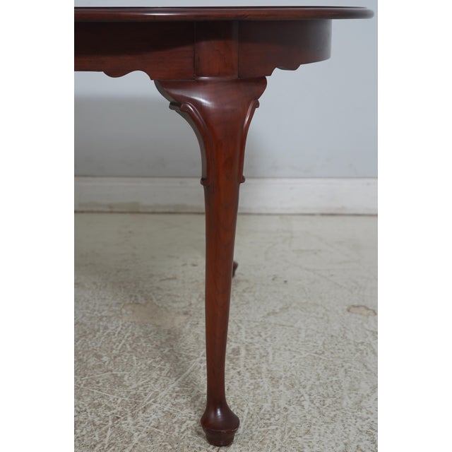 1990s 1990s Henkel Harris Model 2205 Cherry Dining Room Table For Sale - Image 5 of 18