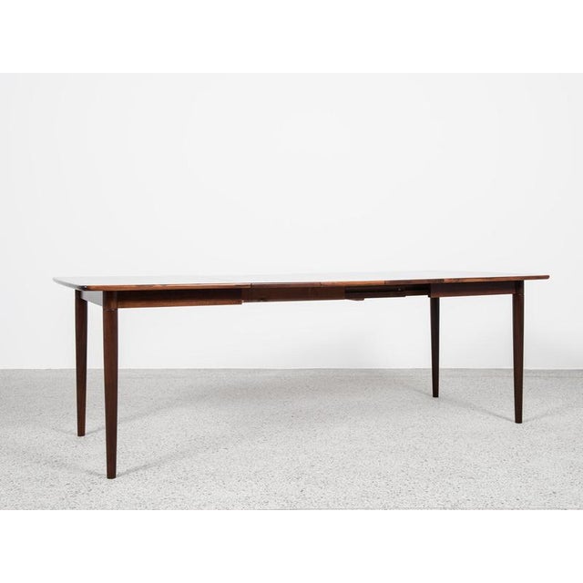 Mid-Century Modern Midcentury Extendable Dining Table in Rosewood attributed to Alf Aarseth for Gustav Bahus 1960s For Sale - Image 3 of 12