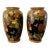 Pair Vintage Chinoiserie Large Ceramic Vases For Sale