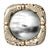 Art Deco "Candice" Convex Wall Mirror With Bronze Details, Handcrafted For Sale - Image 3 of 7