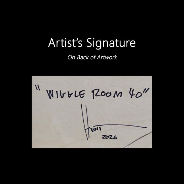 Wiggle Room 40 - Original Mid-Century Inspired Resin and Acrylic Abstract Wall Art For Sale - Image 9 of 9