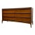 Vintage Mid Century Modern Solid Walnut Credenza Dovetail Drawers. For Sale