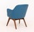 Blue Mid-Century Modern Blue Upholstered Walnut Armchair For Sale - Image 8 of 8