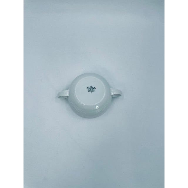 White Asymmetria White Porcelain Bouillon Bowl from Rosenthal, 1965 For Sale - Image 8 of 9