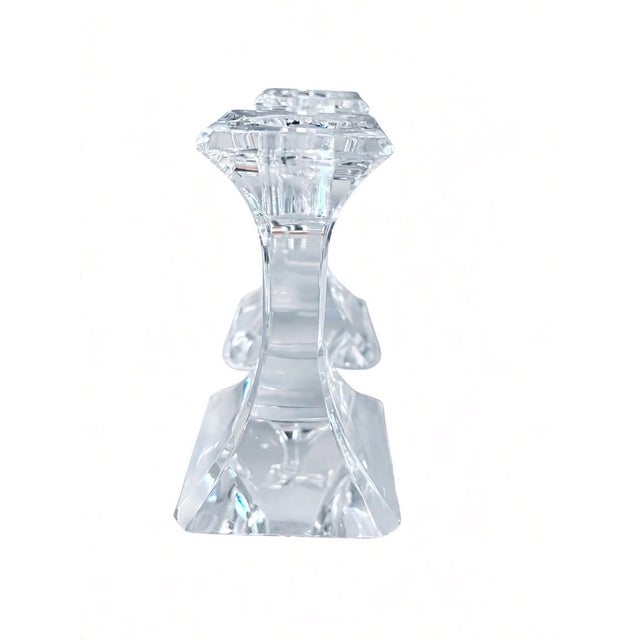 Late 20th Century Late 20th Century Orrefors Regina Crystal Candle Holders, a Pair For Sale - Image 5 of 10