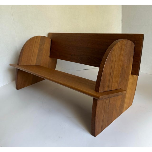 Mid-Century Danish Modern Wood Tabletop Bookshelf For Sale - Image 9 of 11