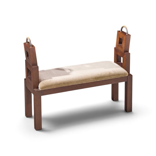 Wendell Castle Mid Century Oak Bench For Sale - Image 9 of 10