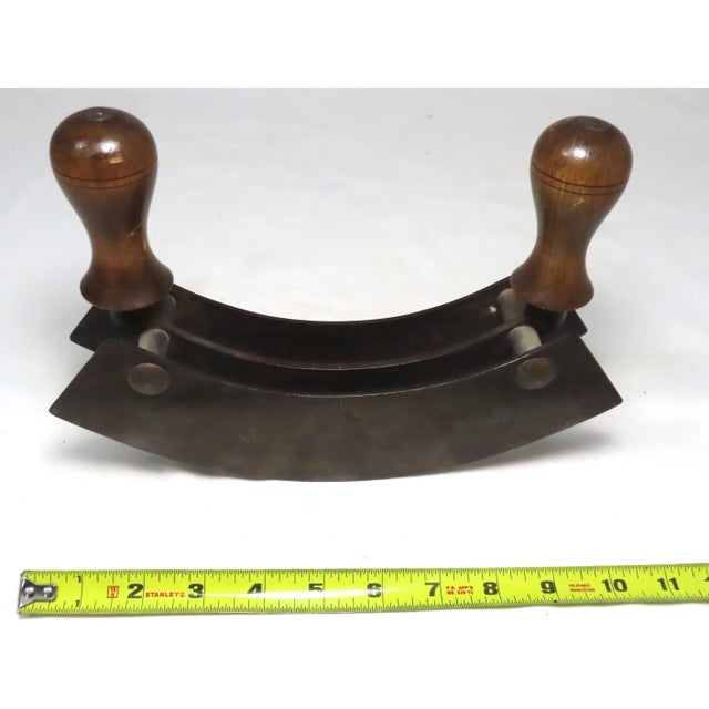 Antique Double Blade Professional Chefs Kitchen Food Chopper Circa Late 19th Century For Sale - Image 11 of 13