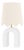 Mitzi Roshani 12.25 in. 1 Light Table Lamp in Aged Brass and Ceramic Matte White Finish For Sale
