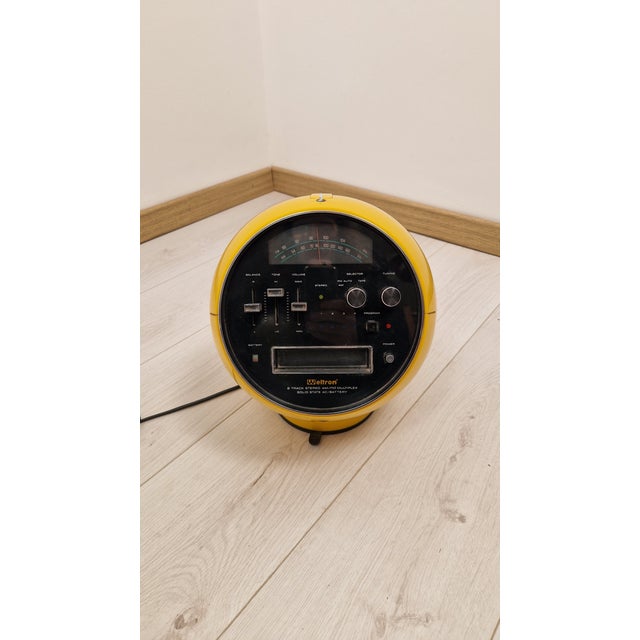 Yellow Space Ball 2001 Radio from Weltron, 1970s For Sale - Image 12 of 12