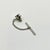 1950s 1950s Mid-Century Boho Chic Hollywood Regency “V” Initial Tie Clip Tack. For Sale - Image 5 of 5