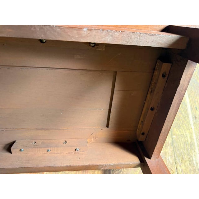 Vintage English French Country Style Narrow Top Console Table For Sale - Image 16 of 17