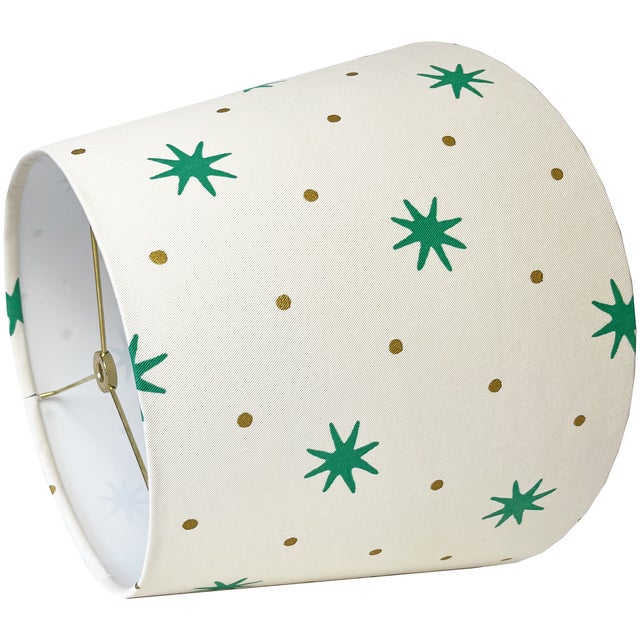 Sister Parish Green Serendipity Lamp Shade, 9x12x9 Chairish