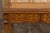 Mid-Century Modern Mid 20th Century English Midcentury Game Table with Leather Top and Abundant Carved Décor For Sale - Image 3 of 12