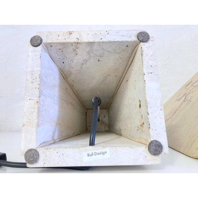 Large Table Lamp with Marble Base by Ruf Design, 1970s For Sale - Image 17 of 18