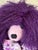 Figurative Purple Mongolian Lamb Fur Large Collectible Teddy Bear by Bear Mountain Artist Kathy Bindert For Sale - Image 3 of 8
