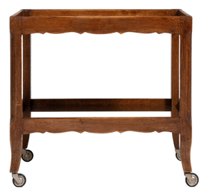 French Oak Bar Cart France 1940s