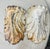 Pair Large Antique Industrial Cast Iron Architectural Salvage Wall Corbels White For Sale In New York - Image 6 of 12
