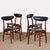 Black Vintage Scandinavian Wooden Chairs, 1960s, Set of 4 For Sale - Image 8 of 8