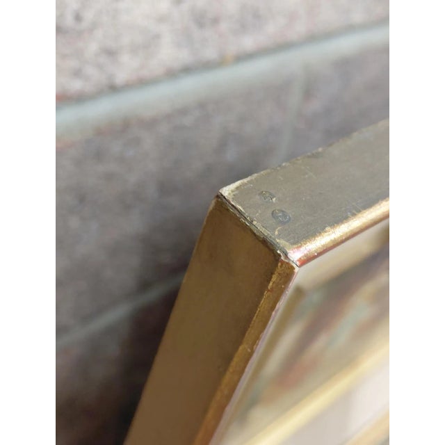 Wood Framed Oil on Board Italian Painting Titled "The Rose" For Sale - Image 7 of 10