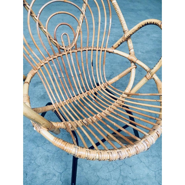 Set of Rattan Lounge Chairs attributed to Rohe Noordwolde, 1960s For Sale - Image 4 of 18