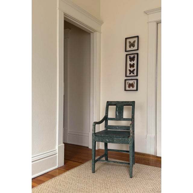 19th C Swedish Painted Chair For Sale - Image 4 of 10