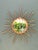Khaki Vintage Italian Bent Rattan Sunburst Mirror For Sale - Image 8 of 12