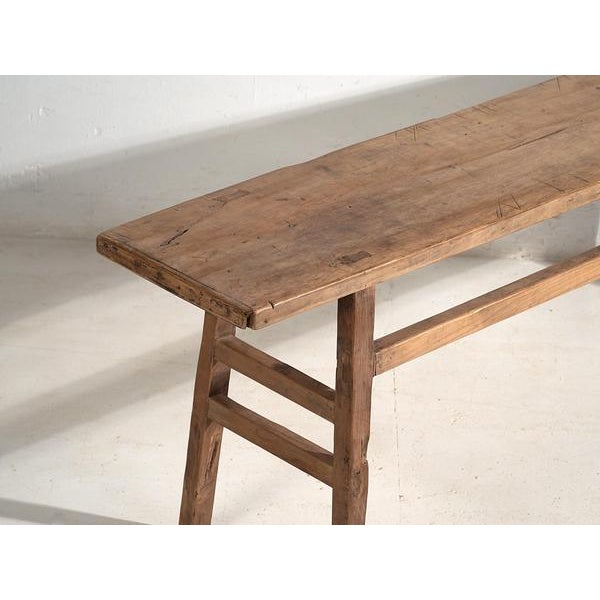 Antique Wood Console Table, 1900s For Sale - Image 4 of 15