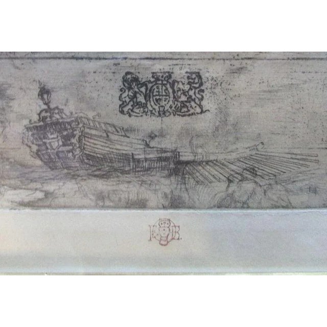 Felix Buhot (French, 1847–1898) Westminster Palace London Etching 1884 Framed For Sale In New York - Image 6 of 7